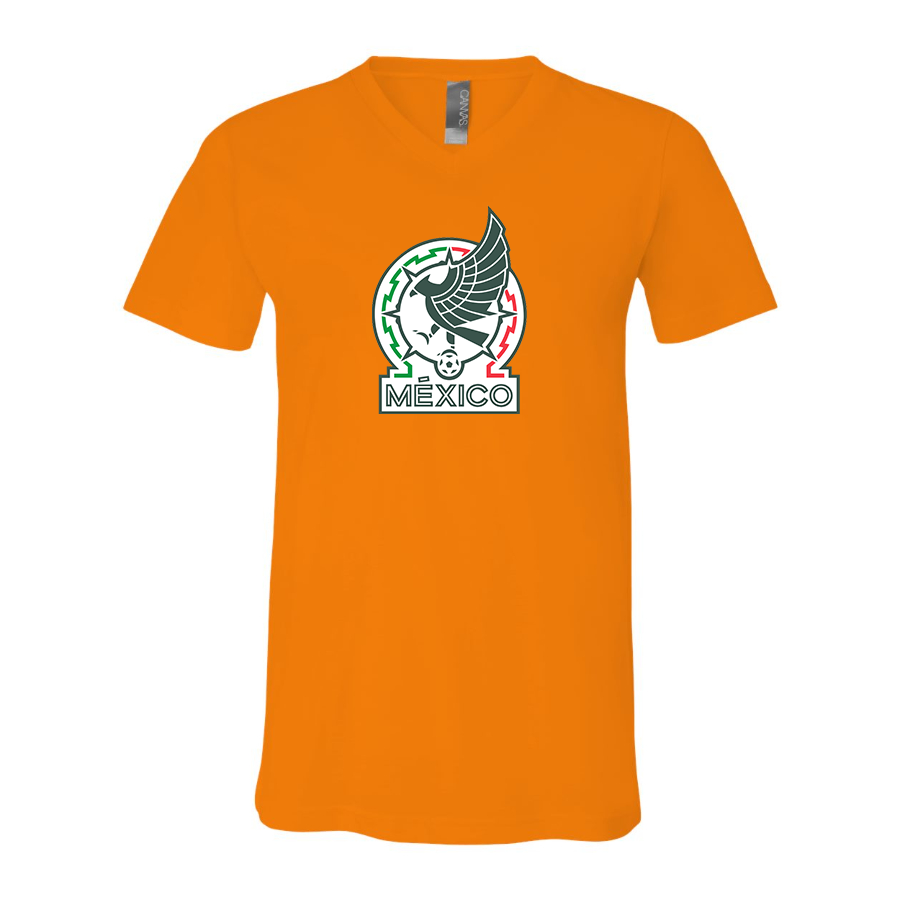 Men’s  Mexico Soccer  - BELLA + CANVAS - Jersey V-Neck Tee - 3005