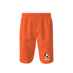 Men's Mickey Mouse Cartoon Athletic Fleece Shorts