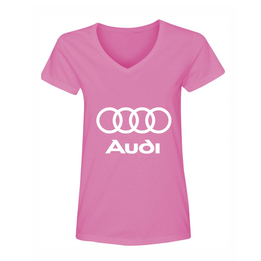 Women's Audi Motorsports Car V-Neck T-Shirt