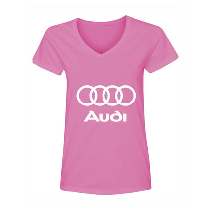 Women's Audi Motorsports Car V-Neck T-Shirt