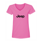 Women's Jeep Car V-Neck T-Shirt