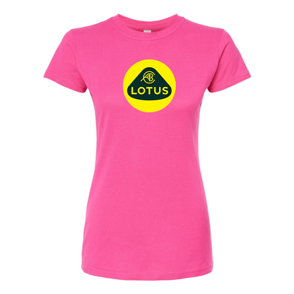 Women’s Lotus Car Round Neck T-Shirt