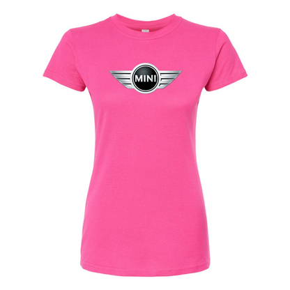 Women’s Mini Cooper Car Round Neck T-Shirt