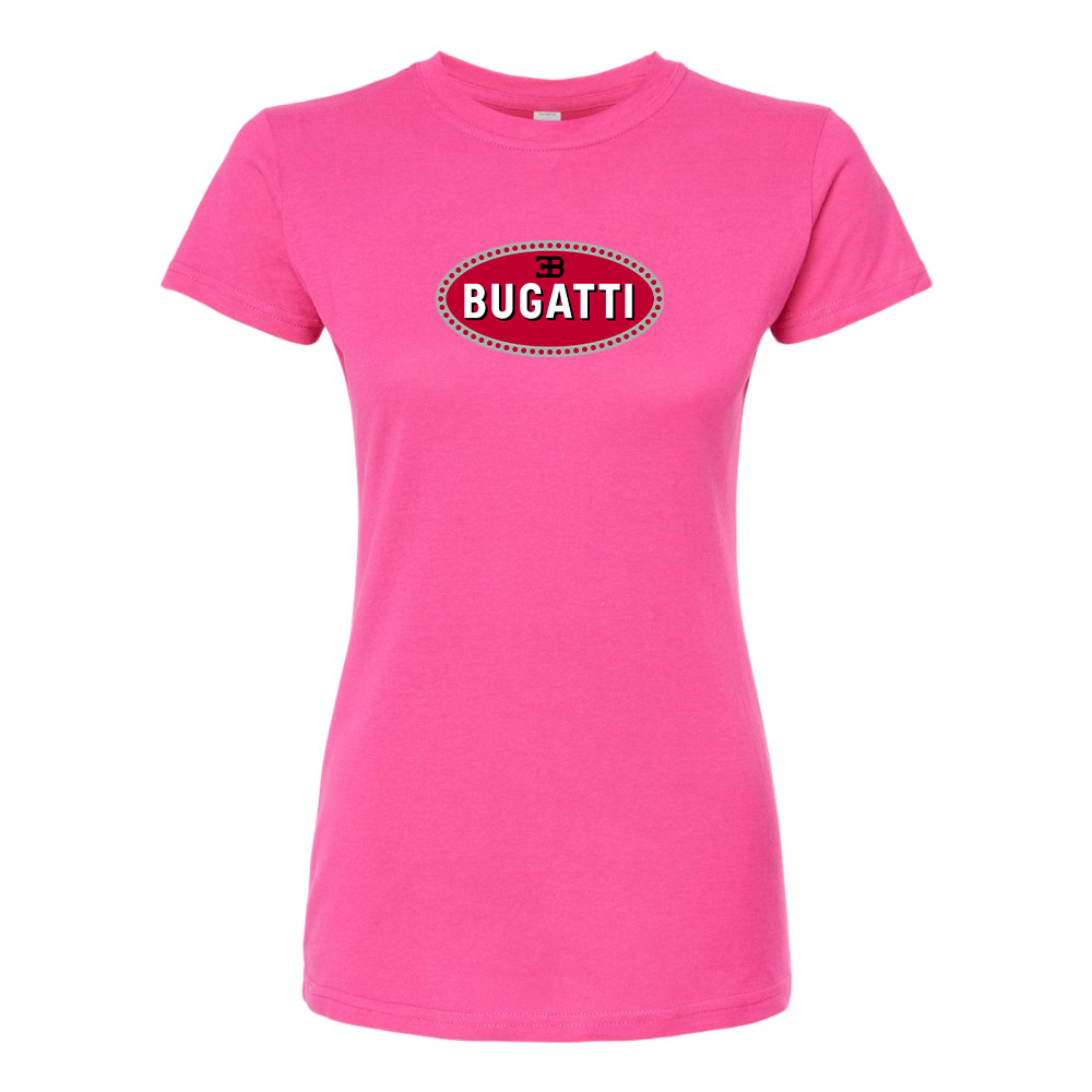 Women’s Bugatti Car Round Neck T-Shirt