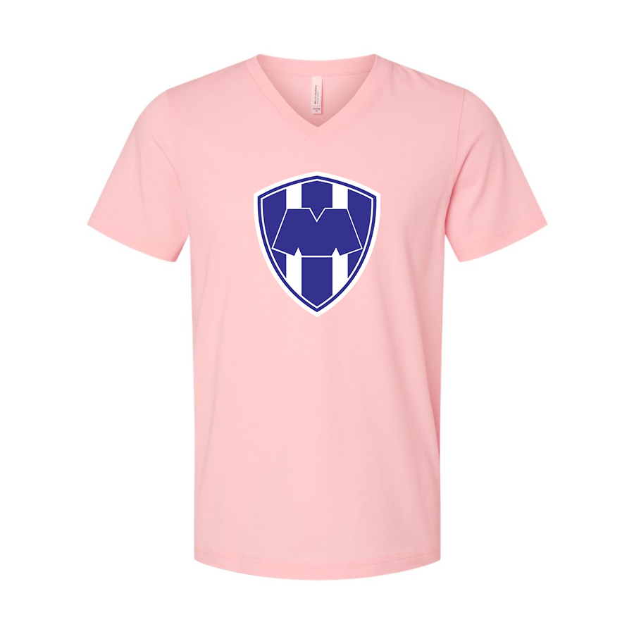 Men’s  Monterrey FC  - BELLA + CANVAS - Jersey V-Neck Tee - 3005