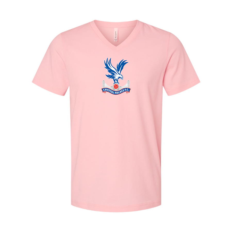 Men’s  Crystal Palace F.C - BELLA + CANVAS - Jersey V-Neck Tee - 3005