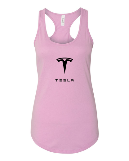 Women's Tesla Motorsports Car Racerback Tank Top