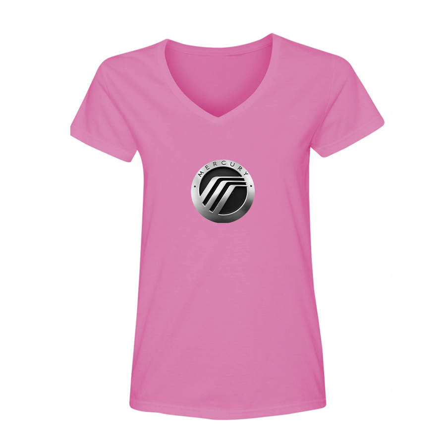 Women's Mercury Car V-Neck T-Shirt