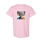Men's Goku Fire Dragon Ball Z Cartoon Cotton T-Shirt