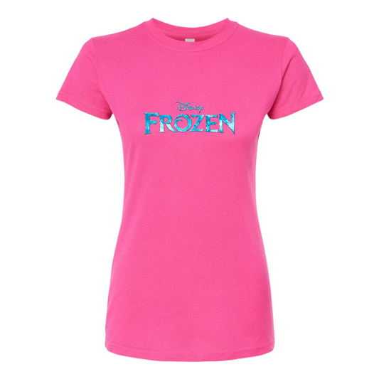 Women’s Frozen Disney Cartoon Round Neck T-Shirt