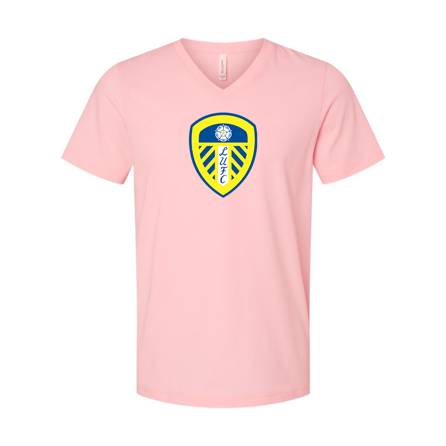Men’s Leeds United Football Club - BELLA + CANVAS - Jersey V-Neck Tee - 3005