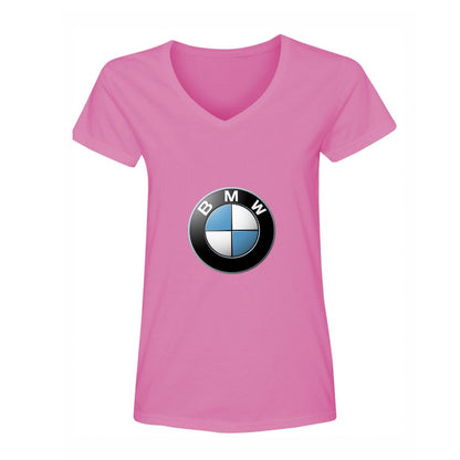 Women's BMW Motorsports Car V-Neck T-Shirt