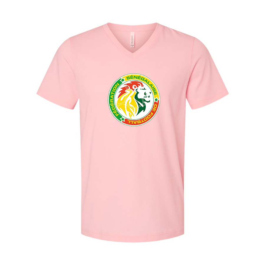 Men’s  Senegal National Soccer Team copy - BELLA + CANVAS - Jersey V-Neck Tee - 3005