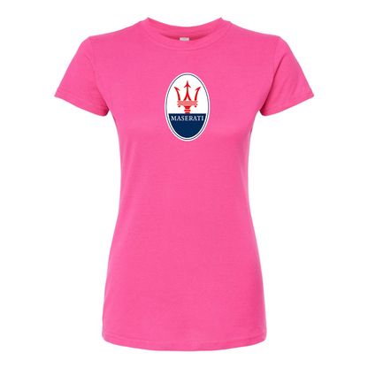 Women’s Maserati Car Round Neck T-Shirt