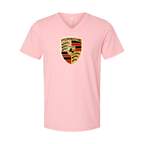 Men’s Porsche Car - BELLA + CANVAS - Jersey V-Neck Tee - 3005