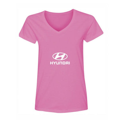 Women's Hyundai Car V-Neck T-Shirt