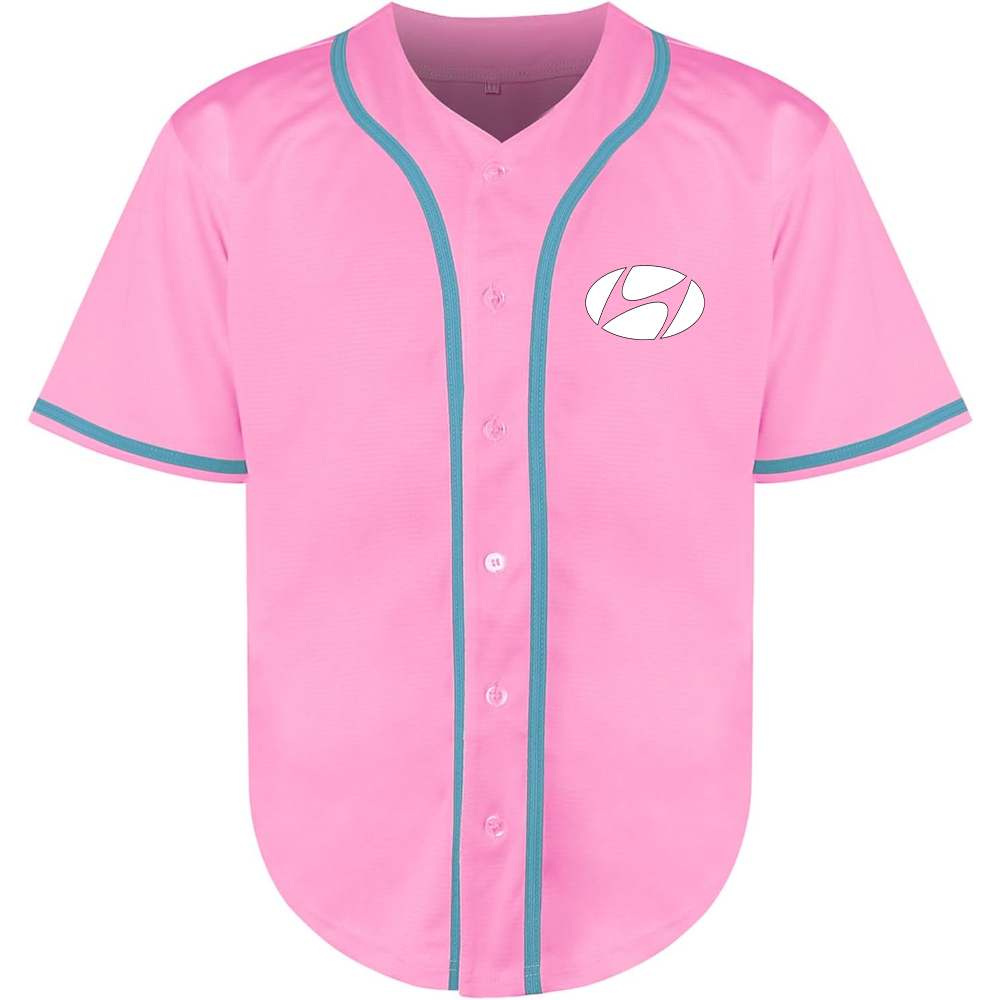 Men's Hyundai New Logo Car  Baseball Jersey