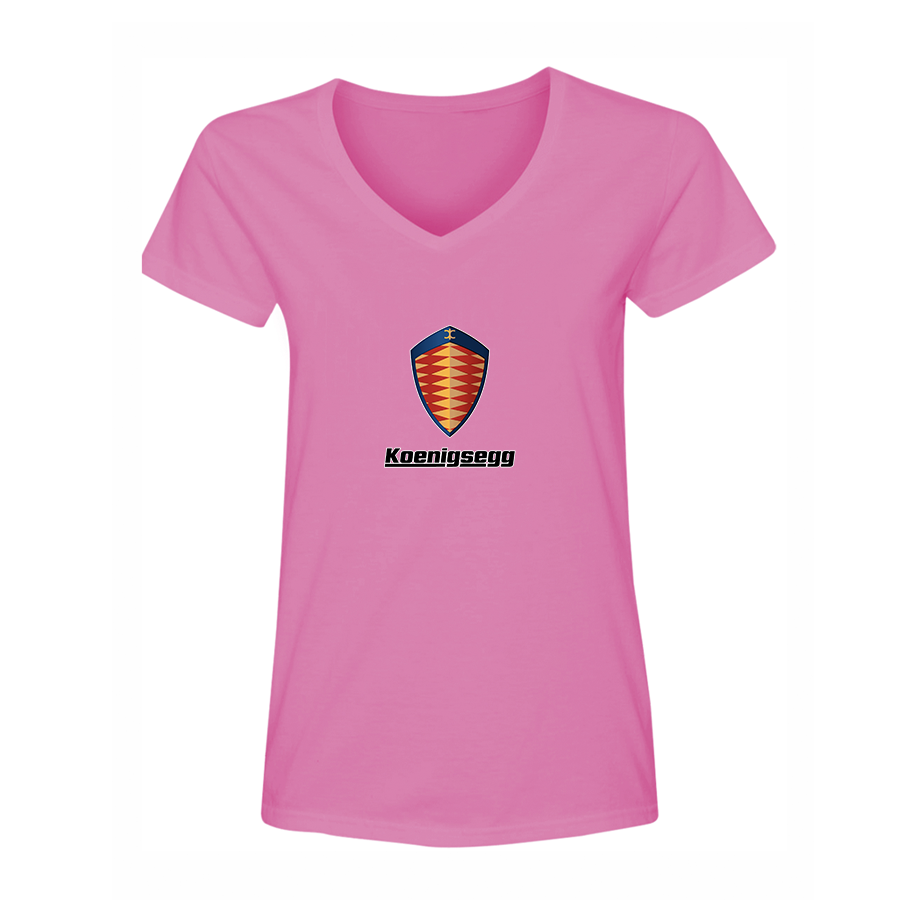 Women's Koenigsegg Car V-Neck T-Shirt