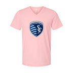 Men’s Sporting Kansas City FC - BELLA + CANVAS - Jersey V-Neck Tee - 3005