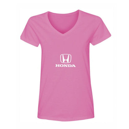 Women's Honda Motorsport Car V-Neck T-Shirt