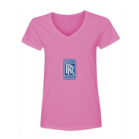 Women's Rolls Royce Motorsport Car V-Neck T-Shirt