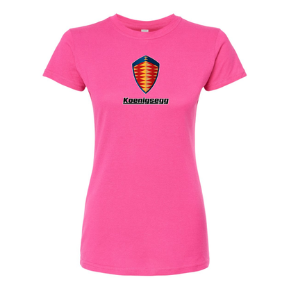 Women’s Koenigsegg Car Round Neck T-Shirt