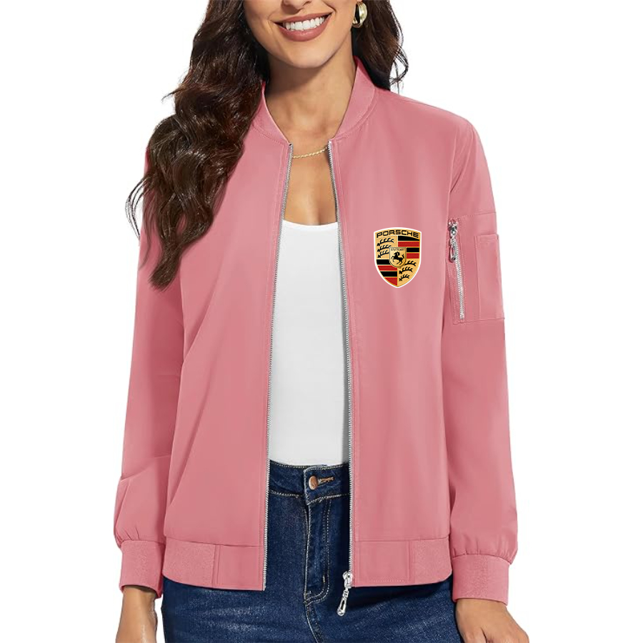 Women's Porsche Car - Premium Bomber Jacket  Outerwear
