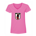 Women's Japan National Soccer Team V-Neck T-Shirt