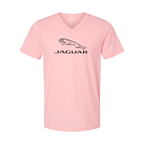 Men’s Jaguar Car Symbol - BELLA + CANVAS - Jersey V-Neck Tee - 3005