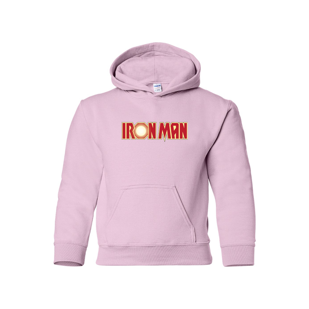 Youth Kids Iron Man Marvel Superhero Pullover Hoodie