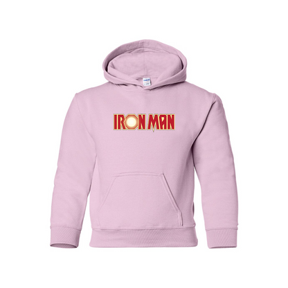 Youth Kids Iron Man Marvel Superhero Pullover Hoodie