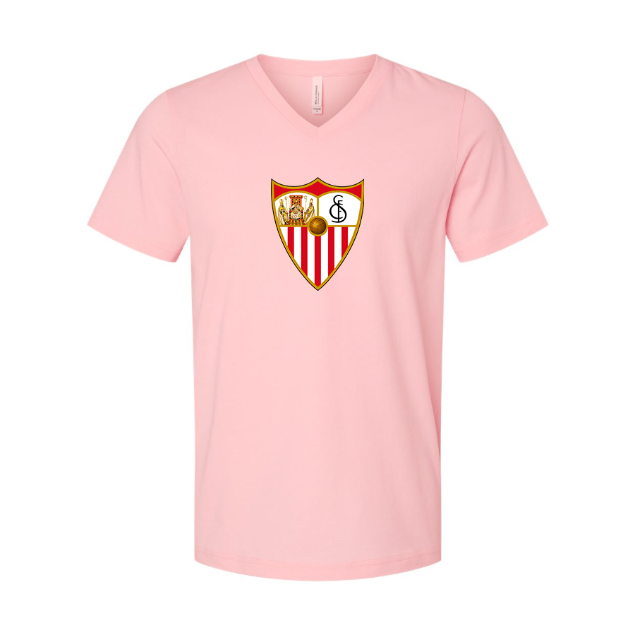 Men’s  Sevilla FC - BELLA + CANVAS - Jersey V-Neck Tee - 3005