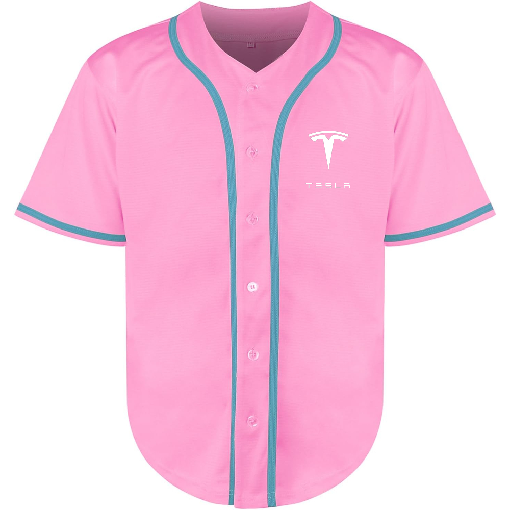 Men’s Tesla Motorsports Car Baseball Jersey