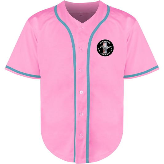 Men’s Ford Mustang Motorsport Car Baseball Jersey