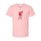 Men’s  Liverpool L.F.C Soccer  - BELLA + CANVAS - Jersey V-Neck Tee - 3005