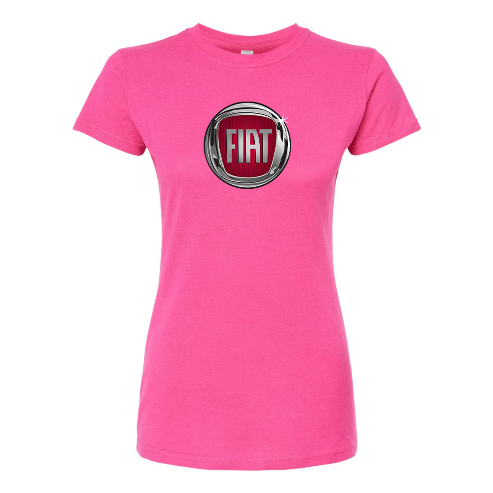 Women’s Fiat Car Round Neck T-Shirt