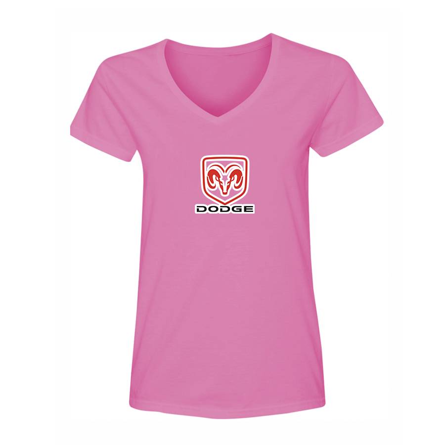 Women's Dodge Car V-Neck T-Shirt