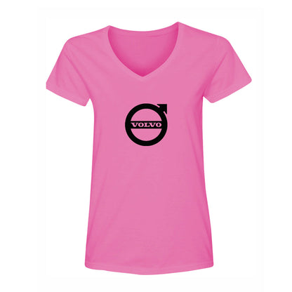 Women's Volvo Car V-Neck T-Shirt