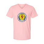 Men’s Scotland National Soccer Team - BELLA + CANVAS - Jersey V-Neck Tee - 3005