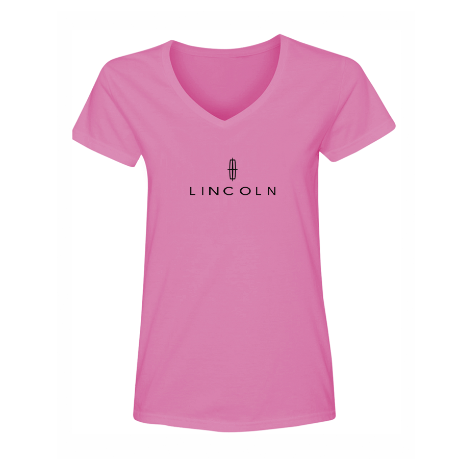 Women's Lincoln Car V-Neck T-Shirt