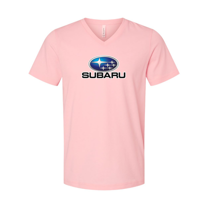 Men’s Subaru Car - BELLA + CANVAS - Jersey V-Neck Tee - 3005