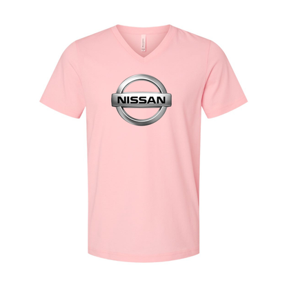 Men’s Nissan Car - BELLA + CANVAS - Jersey V-Neck Tee - 3005