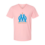 Men’s Olympique de Marseille FC - BELLA + CANVAS - Jersey V-Neck Tee - 3005