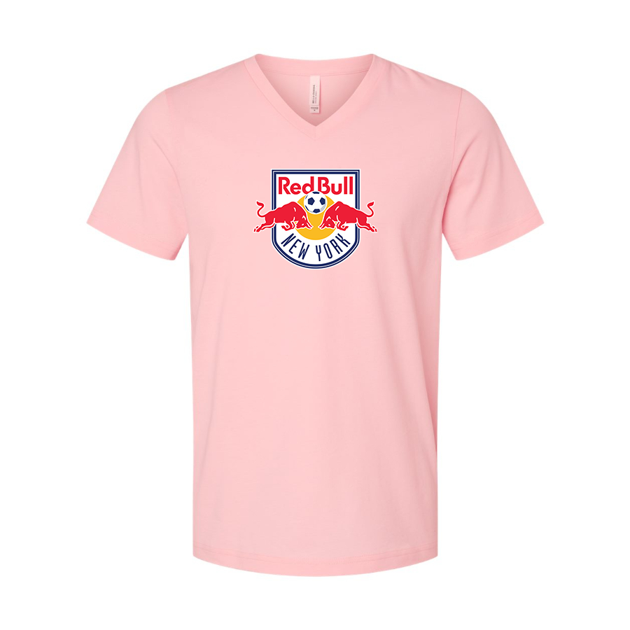 Men’s New York Red Bulls FC - BELLA + CANVAS - Jersey V-Neck Tee - 3005