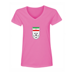 Women's Iran National Soccer Team V-Neck T-Shirt