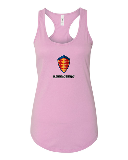 Women's Koenigsegg Car Racerback Tank Top