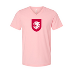 Men’s Georgia National Soccer Team - BELLA + CANVAS - Jersey V-Neck Tee - 3005