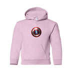Youth Kids Captain America Superhero Pullover Hoodie