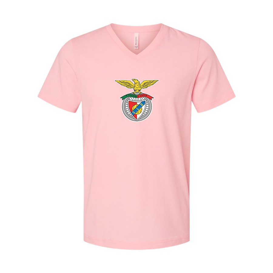 Men’s SL Benfica FC - BELLA + CANVAS - Jersey V-Neck Tee - 3005