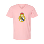 Men’s Real Madrid Soccer  - BELLA + CANVAS - Jersey V-Neck Tee - 3005